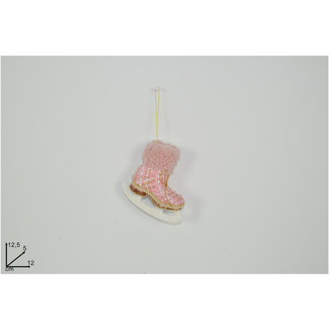 PENDENTE SCARPONE DA GHIACCIO LANA ROSA