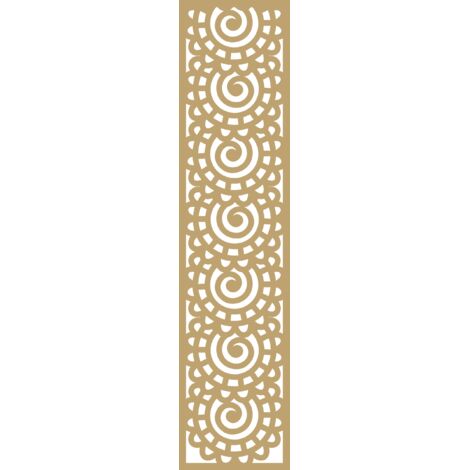 Pendentif A5, décor ajouré, beige, 21 x 90 cm