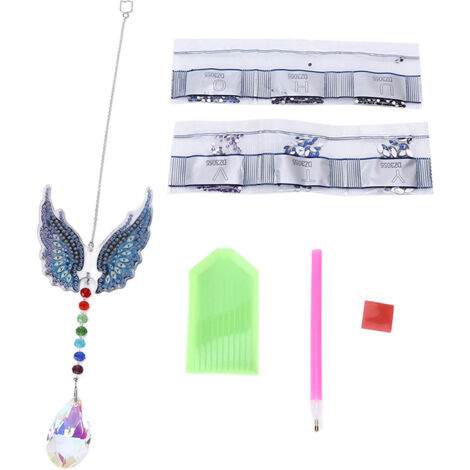 Pendentif Ailes Strass Unique - Accessoire Décoratif DIY pour Fenêtre et Décoration Intérieure