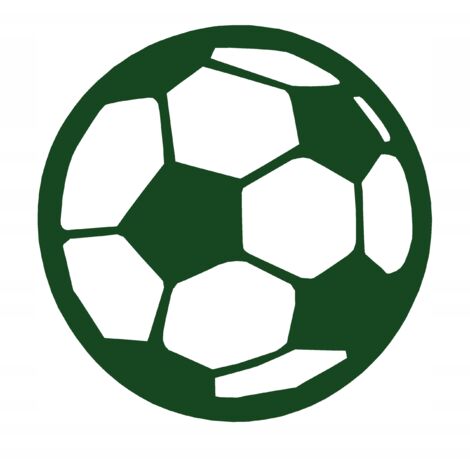 Pendentif ajouré en forme de ballon de football vert