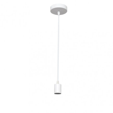 Pendentif arm.face 1xe27 white regx10x10 cm