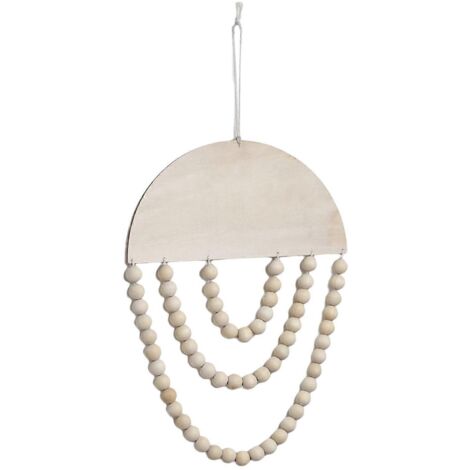 Pendentif bohème en perles acryliques et bois pour chambre à coucher - Fournitures de décoration créatives