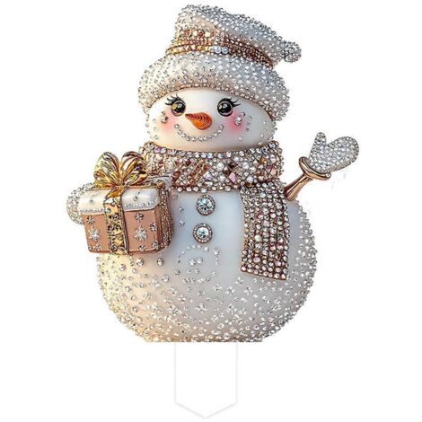 Pendentif Bonhomme de neige pour jardin, intérieur et extérieur - Voir photo