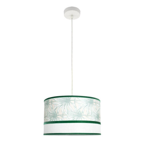 Pendentif Caledonia 1xe27 blanc/vert regx40x40cm