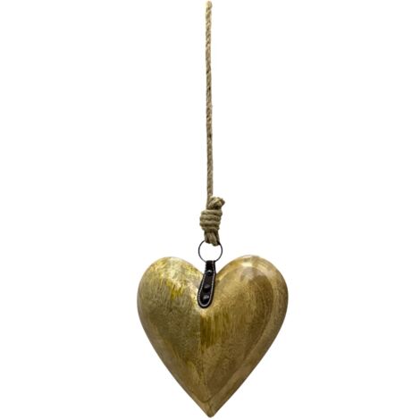 Pendentif coeur en bois pour décoration romantique, accessoire idéal pour cadeaux et environnements confortables
