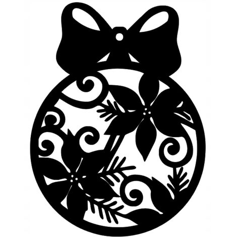 Pendentif de Noël ajouré Ś16, décoration de Noël, boule de Noël en forme de fleur