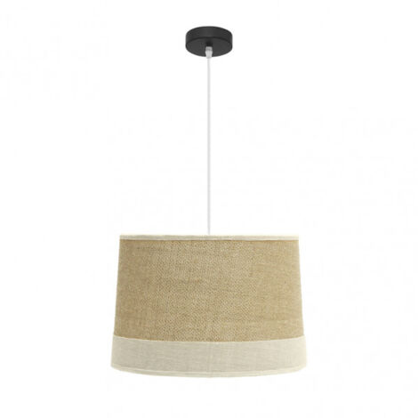 Pendentif de Saco avec finition beige TIETAR FABRILAMP modèle