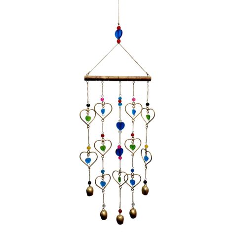 Pendentif décoratif mobile en forme de cœur pour chambres, ornements muraux, style oriental, cadeau idéal pour les enfants