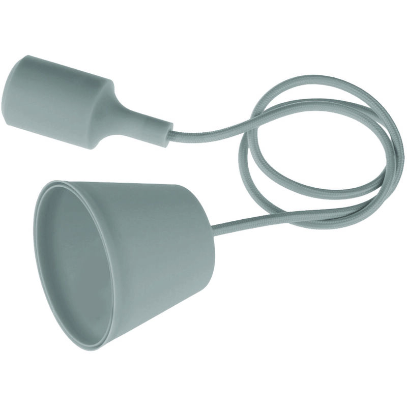 Douille suspension fantasy silicone E27 gris -FTGR150