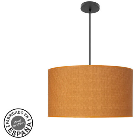 Pendentif Fashion 3xe27 Noir/orange Regx50x50 Cm C/diffuseur