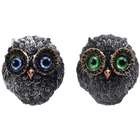 Pendentif hibou réaliste - Figurine gardienne porte-bonheur, décoration animalière