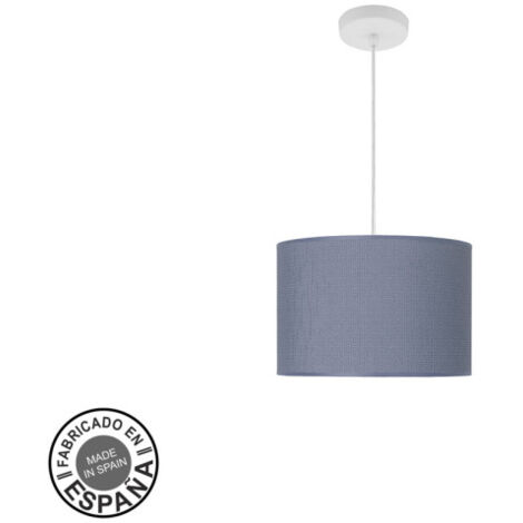Pendentif mode 1xe27 blanc/bleu regx30x30 cm