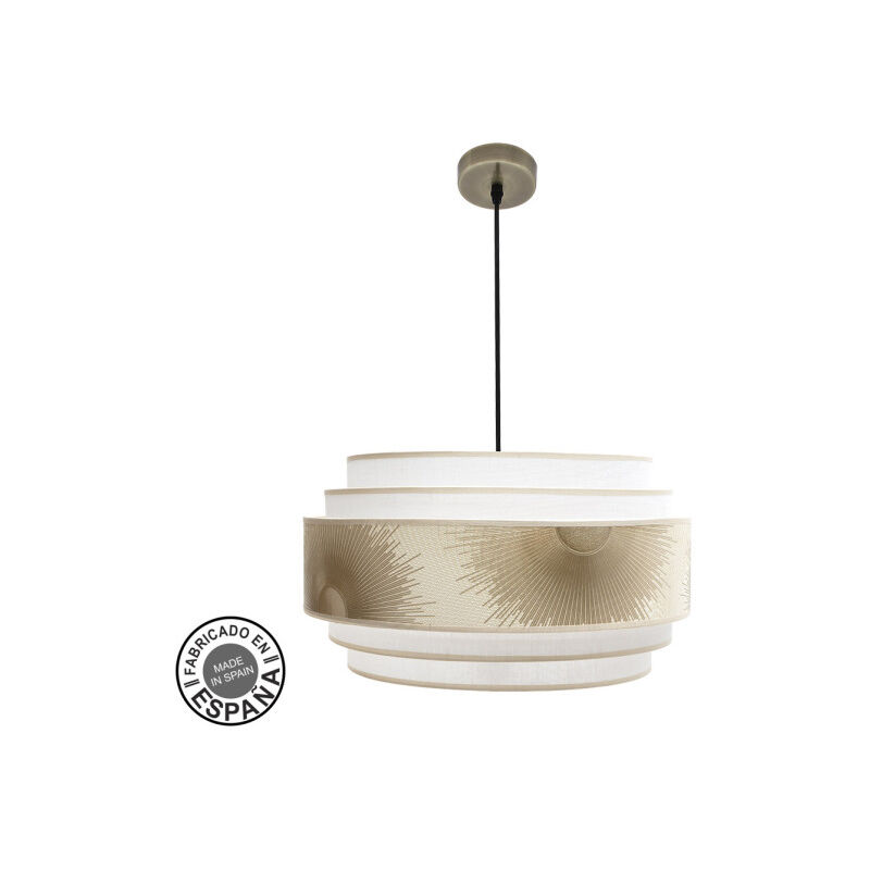 Fabrilamp - abrila akunadecor Abat-jour 3 Luminaires Népal Or 50 Cm