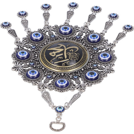 Pendentif Œil de Protection Bleu Coran Décoration Murale Maison Porte-Bonheur