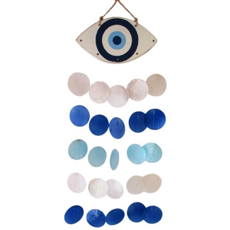Pendentif œil turc en résine - Décoration moderne et protectrice