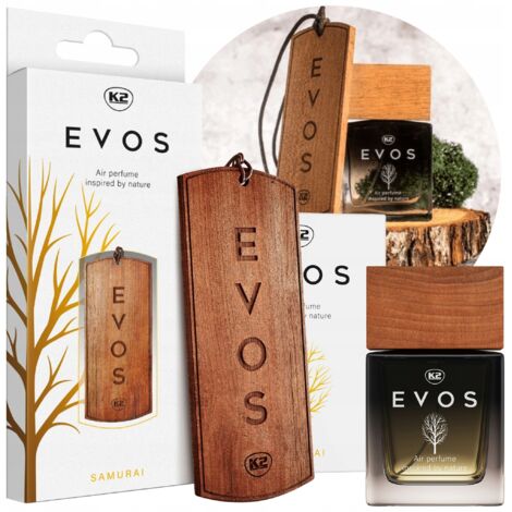 PENDENTIF PARFUM K2 EVOS SAMURAI + PARFUM DE VOITURE