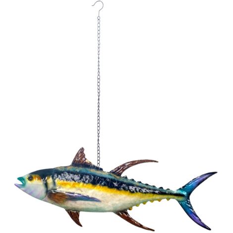 Pendentif Poisson en Métal - Décoration Aquatique pour la Maison