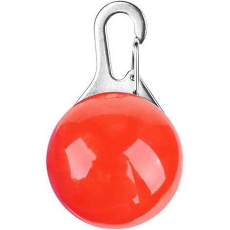 Pendentif rond et lumineux pour animaux de compagnie, alimenté par piles, étiquette lumineuse, accessoire pour chien, lampe torche d'identification