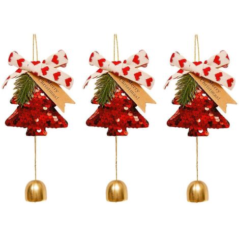 Pendentif sapin de Noël, pendentif cloche « Bonne année », EAs présentés