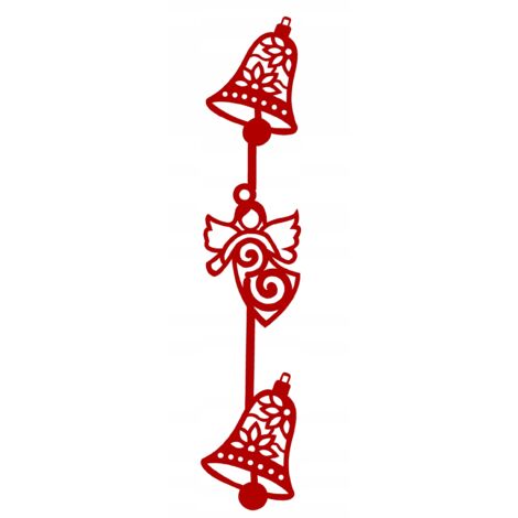 Pendentif Zś1, décoration ajourée, cloche, ange, Noël