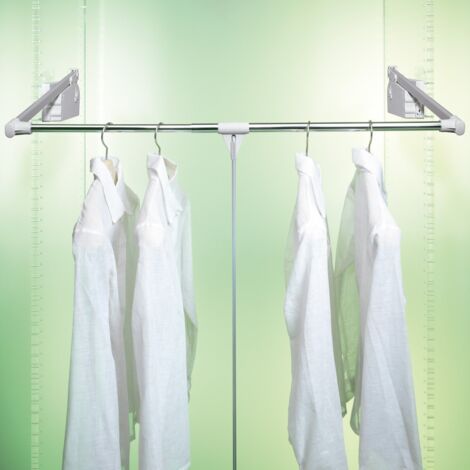 Penderie escamotable double 10 kg - fixation latérale - LIFT 500