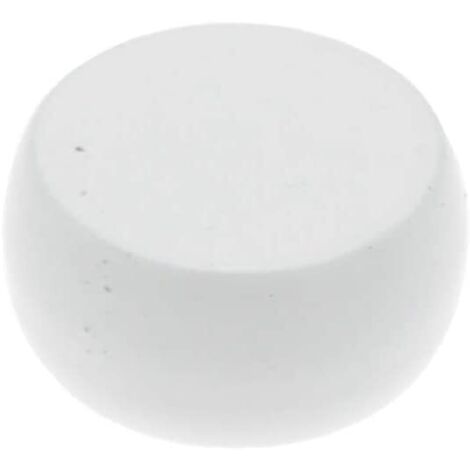 PENDERIE Ronde MÉTAL  Ø16  2 Embouts  Blanc