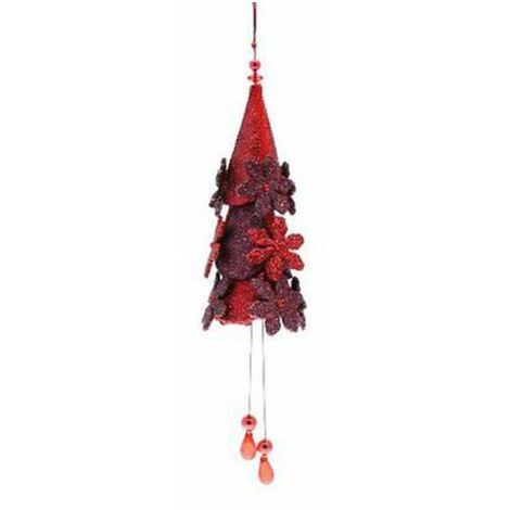 Pendolo natalizio - colore rosso - addobbo decorazione natalizia