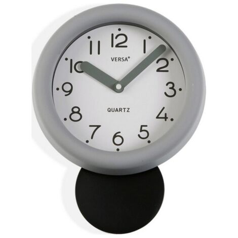 Pendule de cuisine rétro Grise