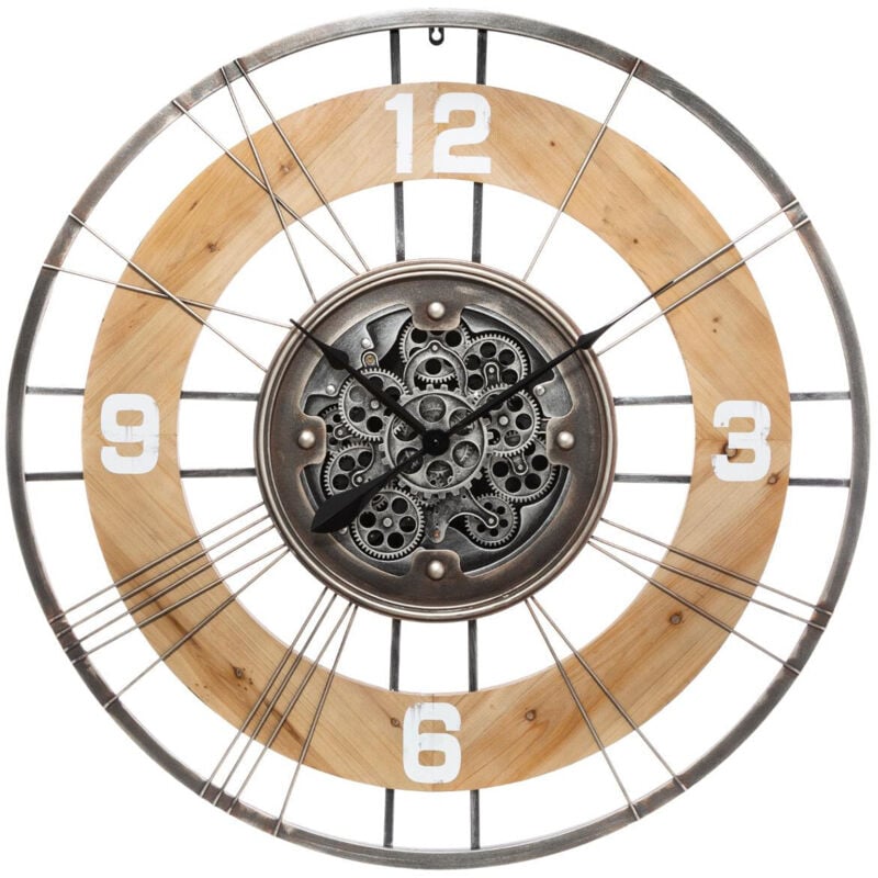 Atmosphera - Horloge Lana multicolore D90cm créateur d'intérieur