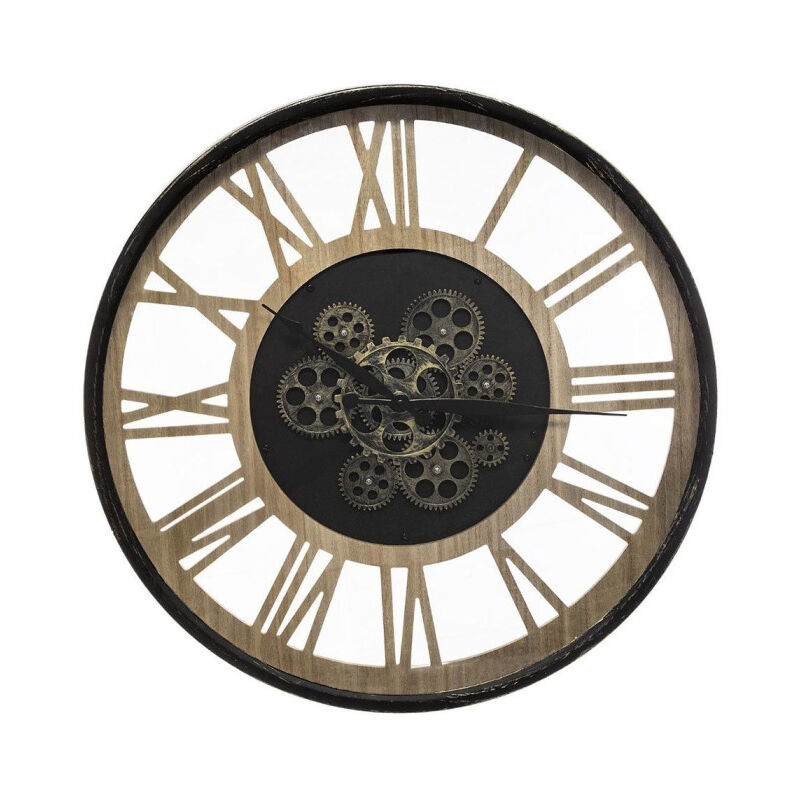 Pendule Murale Mécanique "Paul" 57cm Naturel