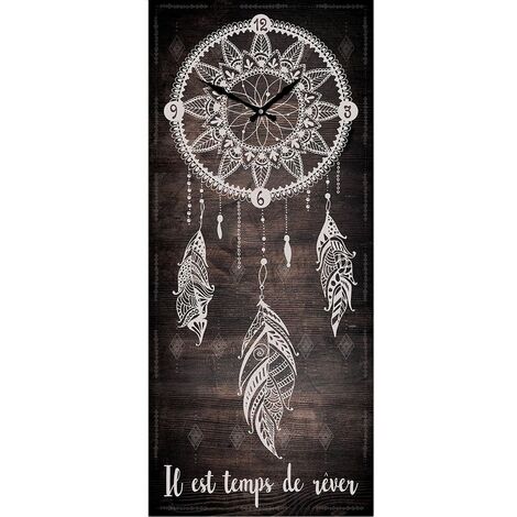 Pendule rectangulaire Boho 70 cm