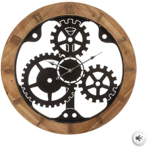 Pendule Silence Mécanisme - Atmosphera createur d'interieur - Noir