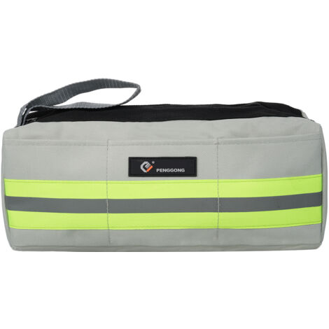 PENGGONG 165-2 Large Wear-resistant Maintenance Tool Emergency Storage Bag Multifunctional Portable Tool Bag Large Capacity Thickened Double Oxford Cloth Tool Storage Bag with Night Reflective Strip