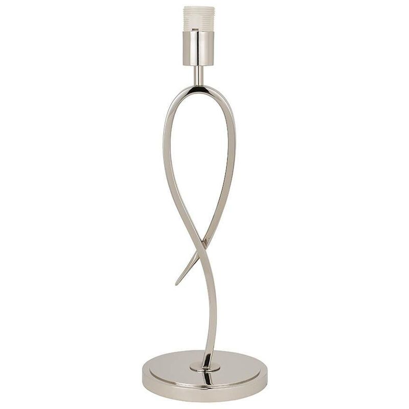 1 Light Table Lamp Polished Nickel Plate - Base Only, E27 - Interiors 1900 Lighting