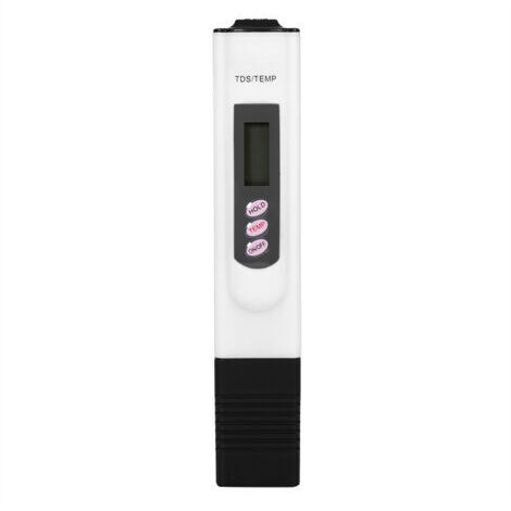 Penna digitale LCD per il test della qualità dell'acqua, filtro di purezza, tester TDS, 0-9999 ppm, bianca