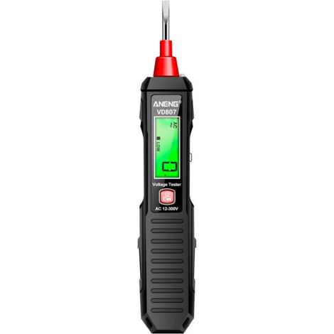 Penna tester digitale di tensione VD807, rilevatore di circuiti CA da 12-300 V con sensore NCV, strumento elettrico professionale per elettricisti.