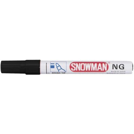 Pennarelli Snowman Ng-12F Scalpello Nero Conf. 12 Pz