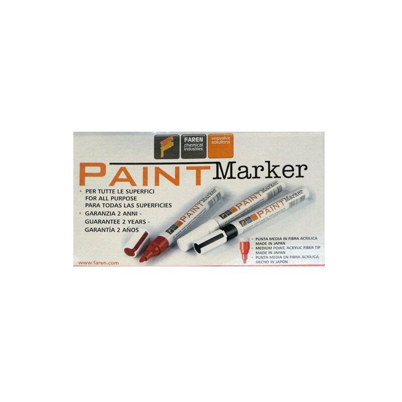 Image of Pennarello colorato indelebile paint marker vernice smalto vari colori colore: nero
