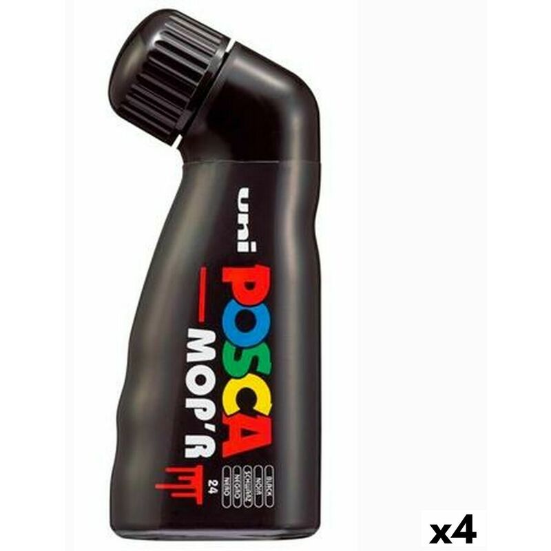 Posca - Pennarello mop'r PC-22 Nero (4 Unità)