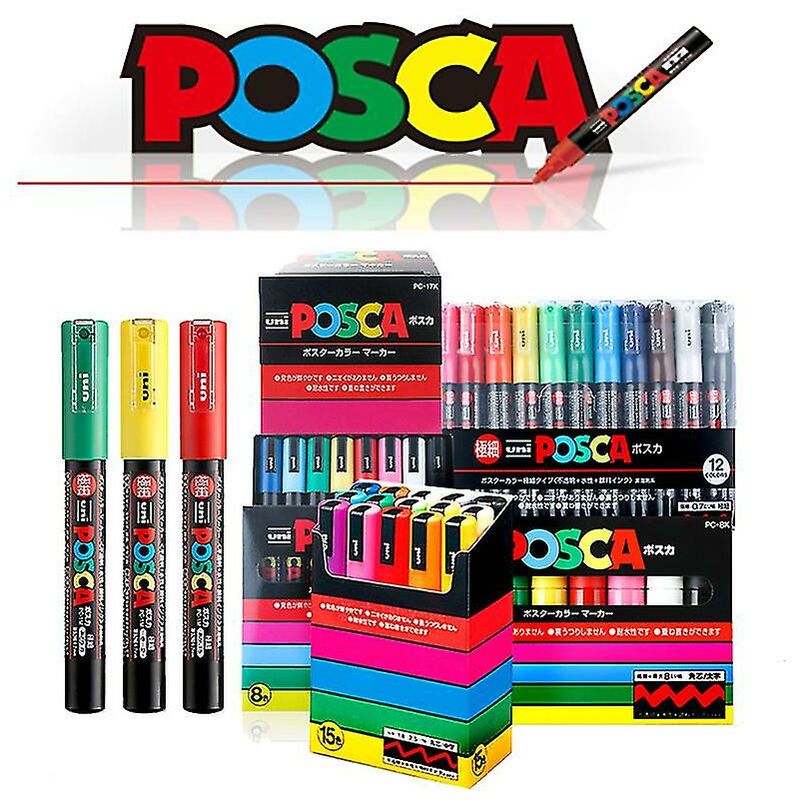 Pennarello Uni Posca Pc-1m/3m/5m 21/24/24 Colori