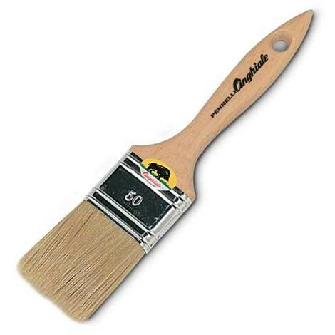 Pennellessa Per Legno 1x3 Cm - Con Setola Bionda, Per Vernici E Impregnati A Solvente