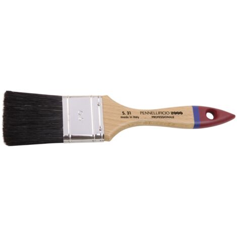 Pennellessa manico legno ghiera setola nera 40 - pennellificio 2000