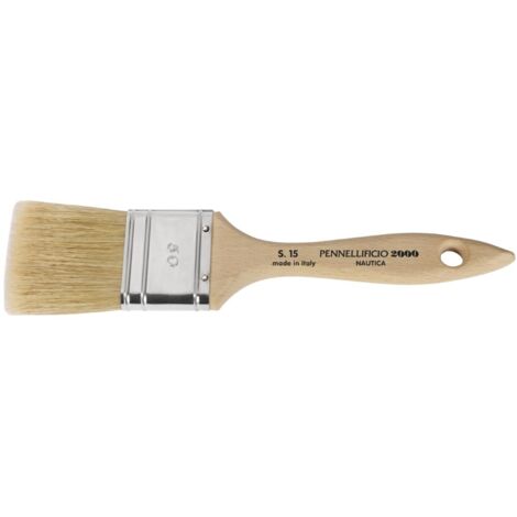 PENNELLESSA MANICO LEGNO GREZZO 30 SOLVENTE SET 5 PEZZI - PENNELLIFICIO 2000
