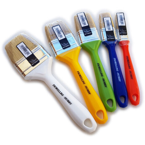 Pennelli hobby set da 5 pezzi per pittura smalto impregnante