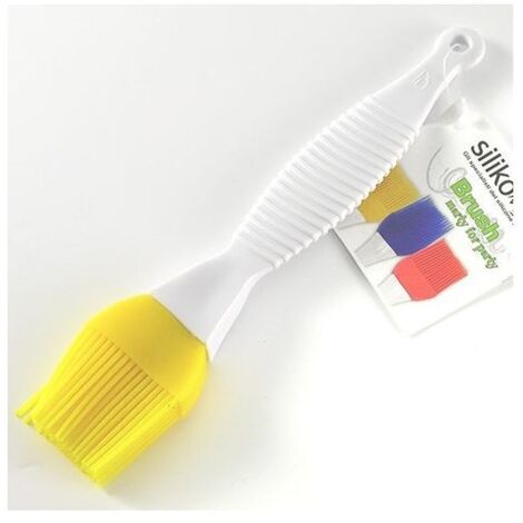 Pennello da cucina medio in silicone giallo
