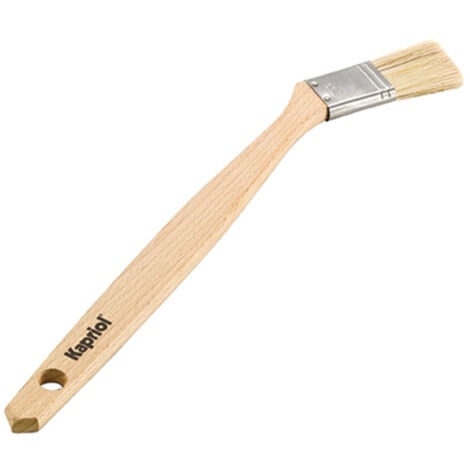 PENNELLO PENNELLESA RADIATORE OBLIQUO CURVO 30mm CON MANICO IN LEGNO KAPRIOL