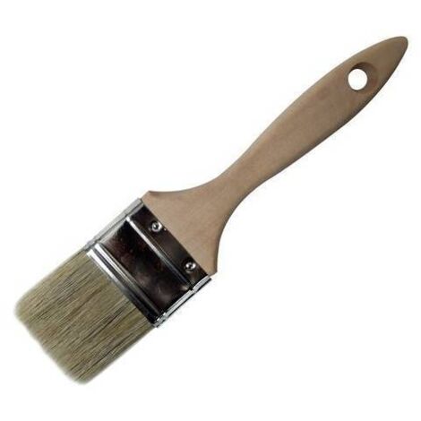 PENNELLO PIATTO 40MM USI GENERICI MANICO LEGNO