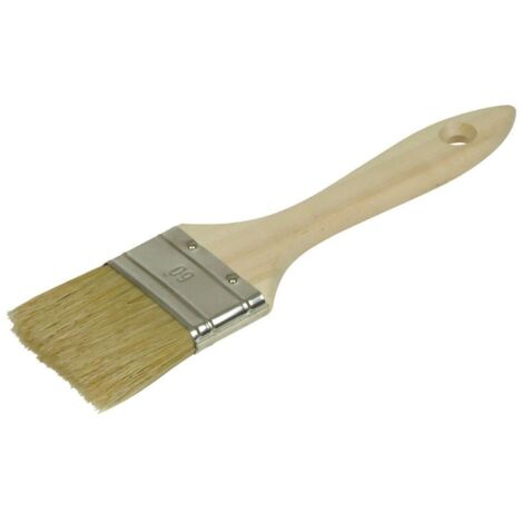 PENNELLO PIATTO CON MANICO IN LEGNO 30MM