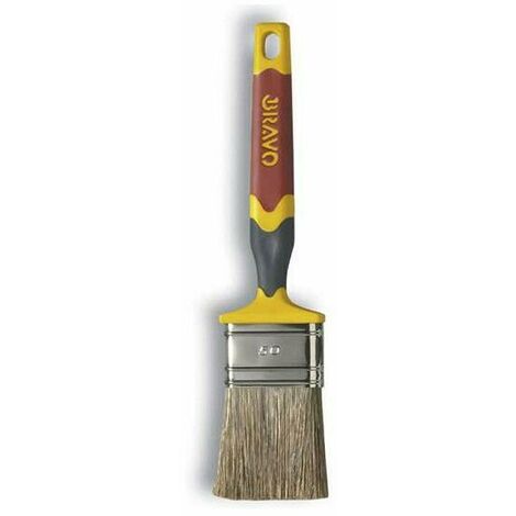 Pennello Piatto per Legno Pittura Smalto Manico Soft Touch Nespoli 20 25 40 50 - Larghezza Setola: N. 25