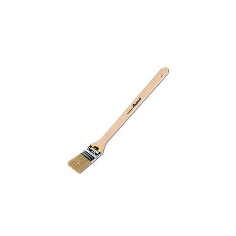 PENNELLO RADIATORE SETOLA BIONDA SERIE 593- - mm.70 - manico in plastica simil-legno - 12 pezzi CINGHIALE